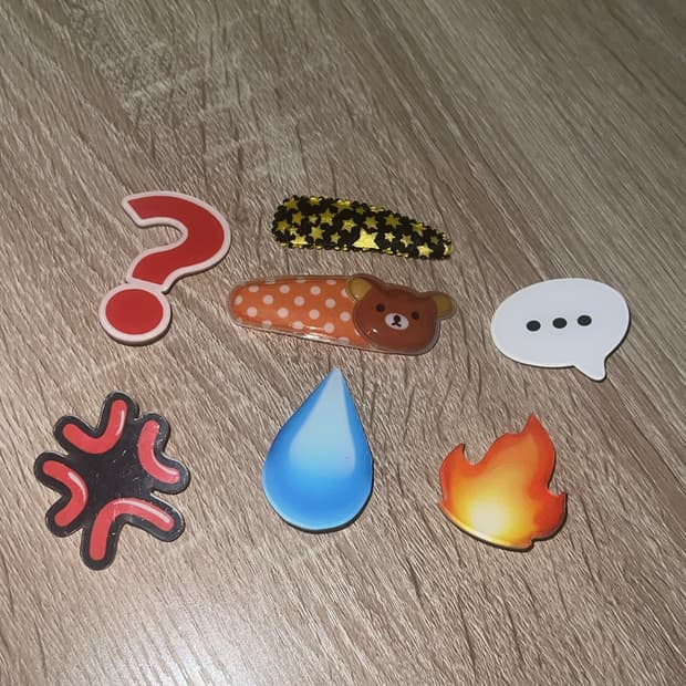 이모티콘 헤어핀 