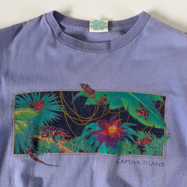 90s captiva island 빈티지 캡티바 아일랜드 티셔츠