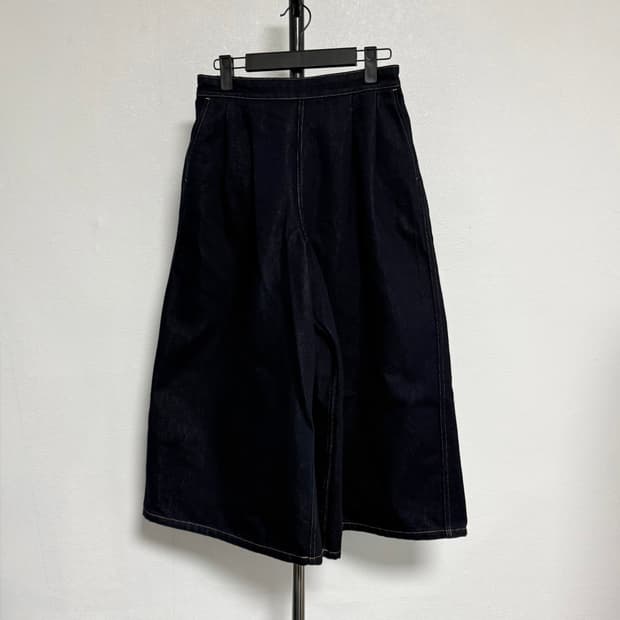 21ss 트리콧 꼼데가르송 데님 와이드 밴딩팬츠 s