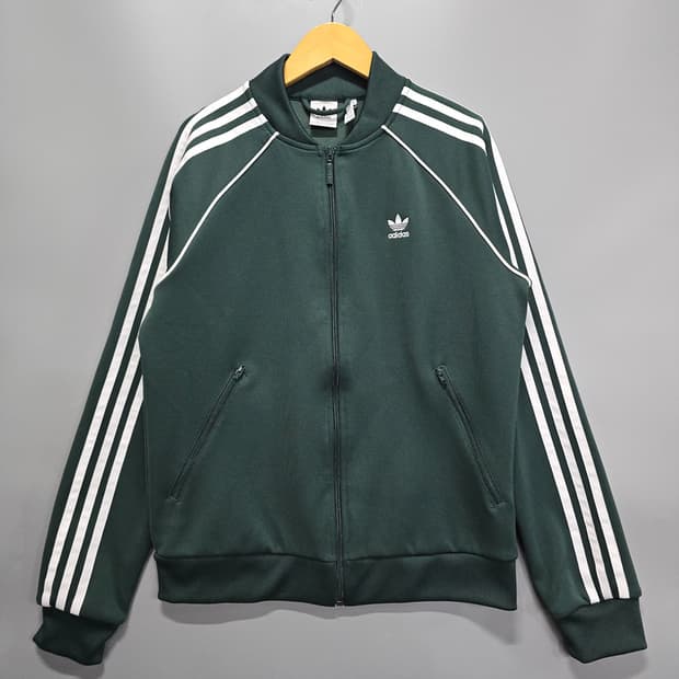 아디다스(ADIDAS) 여성용 그린 트랙탑 US S