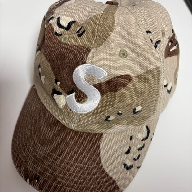 슈프림 S로고 캡 초코칩 카모