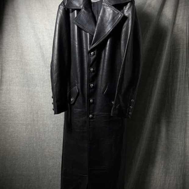 Chrome Hearts Cow Leather Long Coat