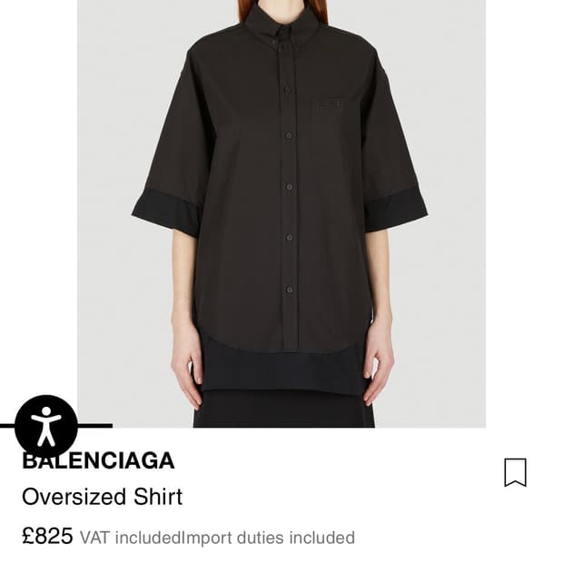[105] 발렌시아가 BB로고 라이너 반팔 셔츠