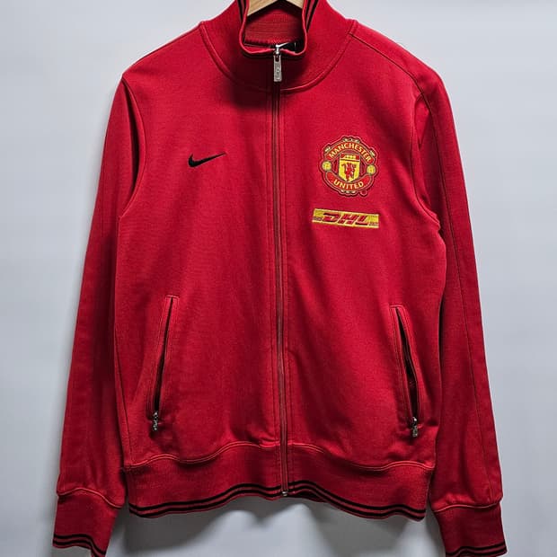 나이키 맨유 레드 DHL 트랙탑져지 L