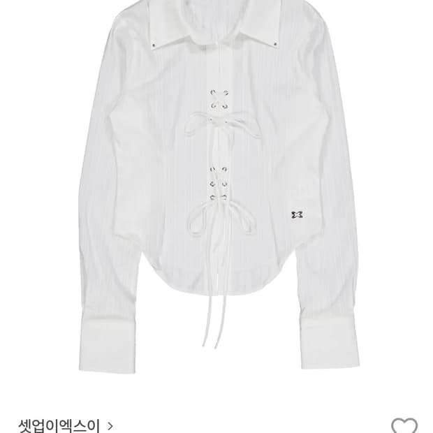 새상품)셋업엑스이 레이스업 셔츠