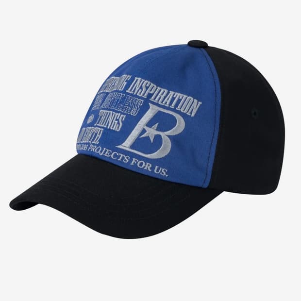 바우프 B LOGO 볼캡 블루