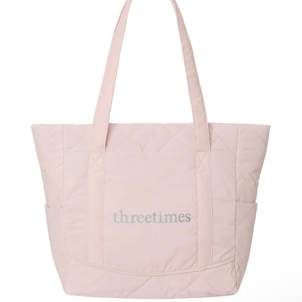 쓰리타임즈 베베 스포츠 토트백 핑크