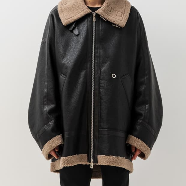 더 솔로이스트 22aw 무스탕 자켓