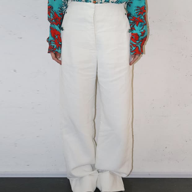 르메르 17SS 사이드 신치 린넨 팬츠