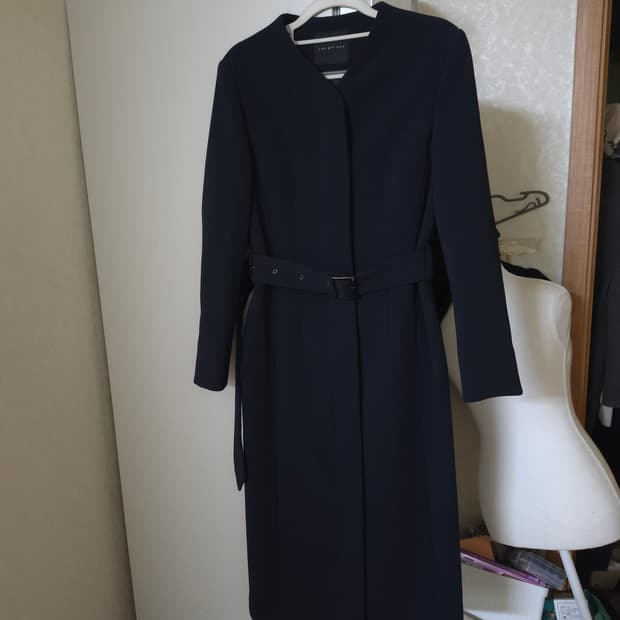 리가든 네이비 트렌치코트 원피스