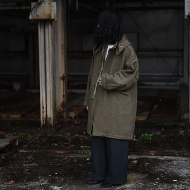 [2] Comoli WCP 후디드 코트 파카