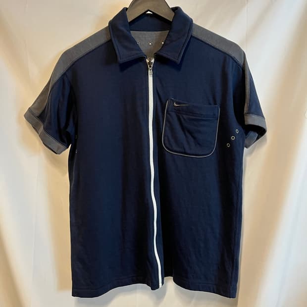 90s-00s NIKE 올드 나이키 리버시블 반팔 집업 스웻 트랙 자켓