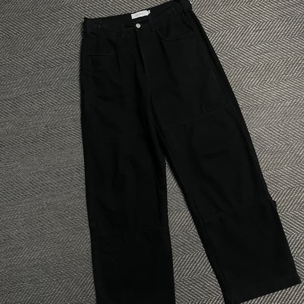 Deep House 와이드 카펜터 디테일 팬츠y 5385