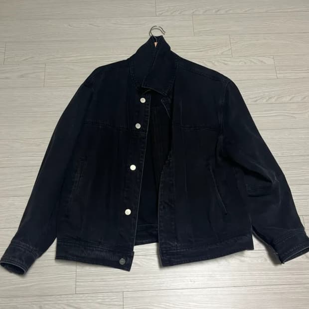 인사일런스 오버사이즈 트러커 자켓 washed black L