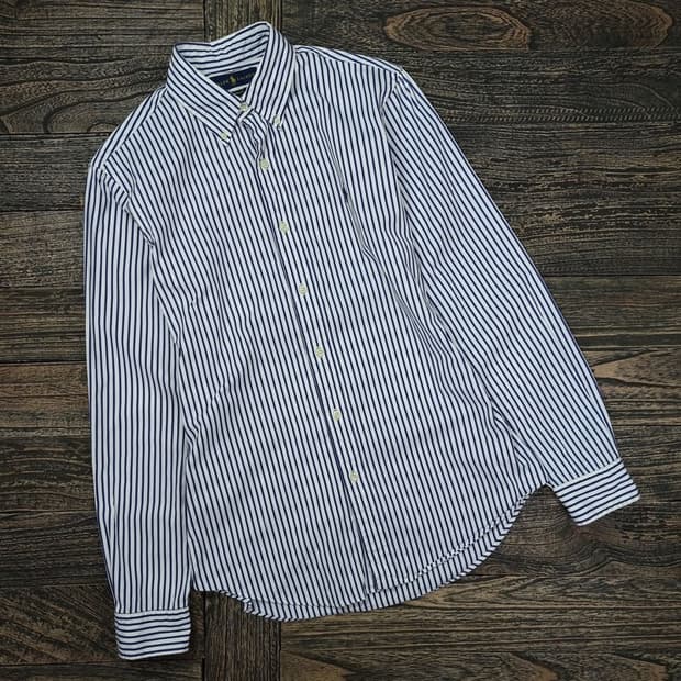 [폴로 랄프로렌] 포니 로고 자수 커스텀핏 스트라이프 셔츠 M15946