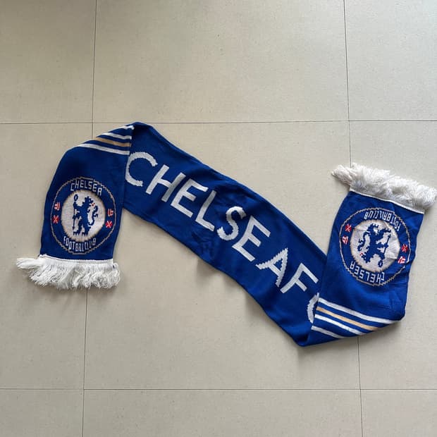 [정품] 첼시 FC 빅로고 니트 축구 머플러 (MADE IN UK) 