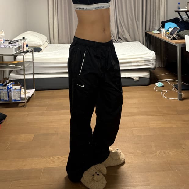 나이키 나일론 와이드 팬츠