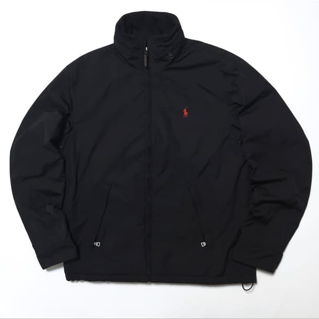 폴로 랄프로렌 폴리쉘 페리 기모 점퍼 자켓 블랙