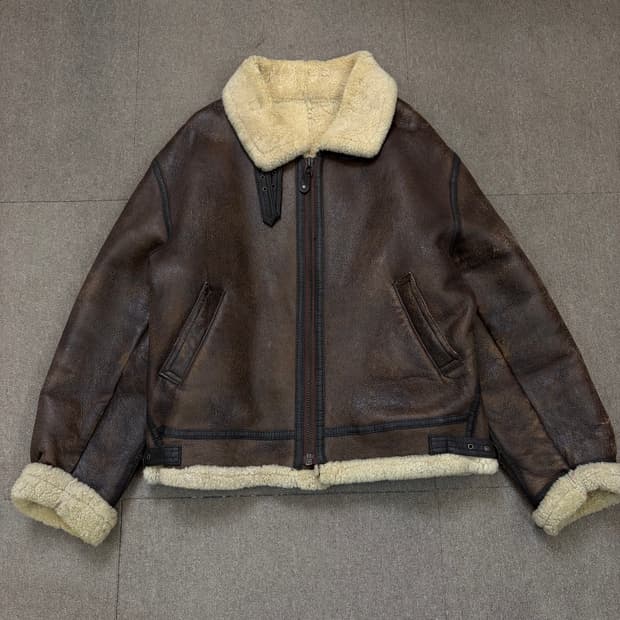 vintage B-3 레더 무스탕