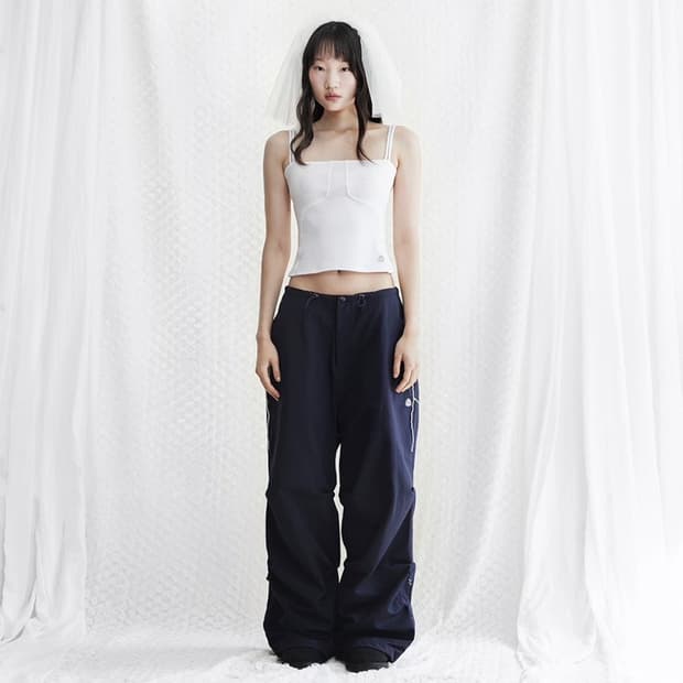 스마트어반유즈풀 코이세이오 스트랩 라인 팬츠 네이비 size 1