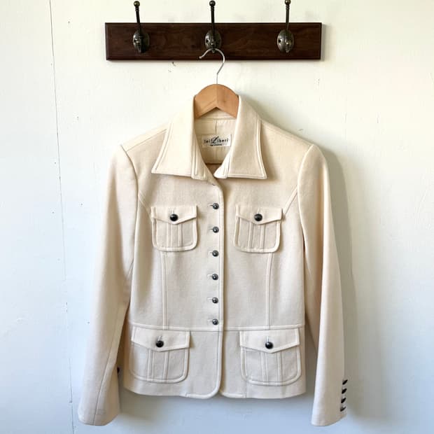 lei Liberi 아트버튼 울 자켓