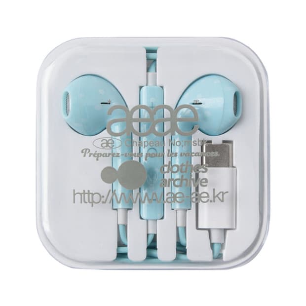 aeae 스카이블루 줄이어폰