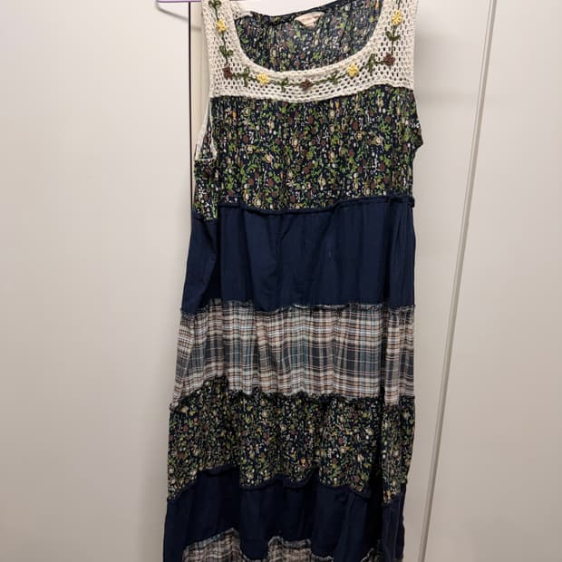 숲속 모리 패치워크 원피스