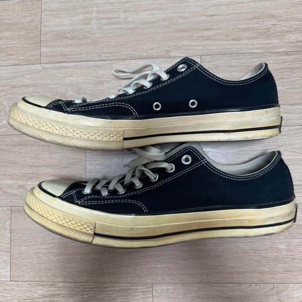 컨버스 척테일러70 로우 블랙 290mm