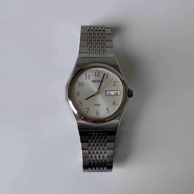 1990s Spirit Arabic Index Silver Quartz