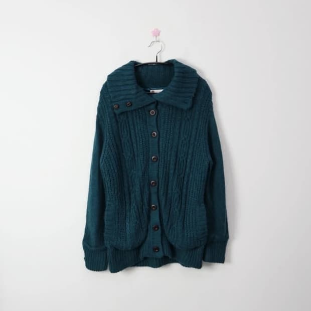 Graceful Days Cable Knit Button Cardigan