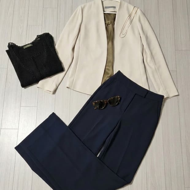 [Theory Luxe] 띠어리 럭스 노카라 자켓 (베이지, 40사이즈)