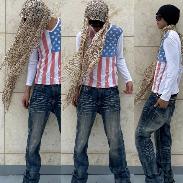Old Glory Print Sleeve vkei