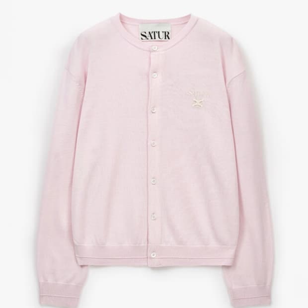 세터 핑크 가디건