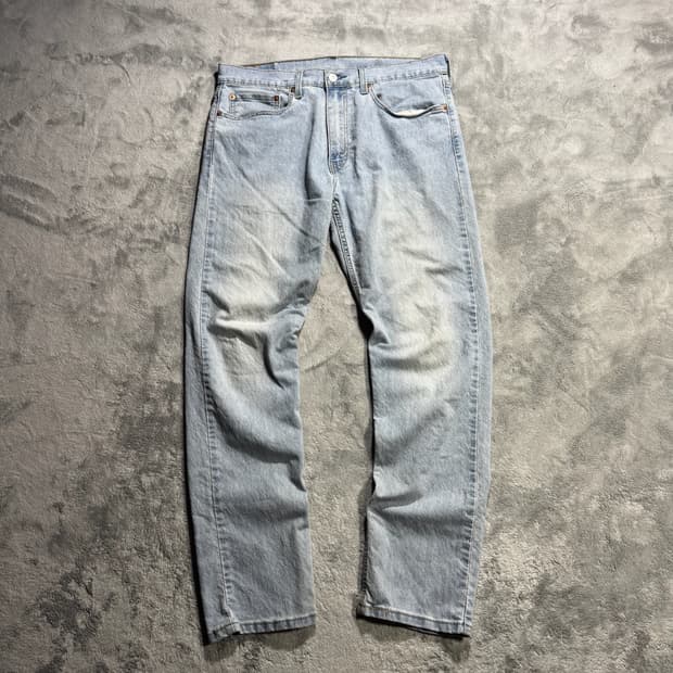 리바이스 502 연청 워싱 데님팬츠