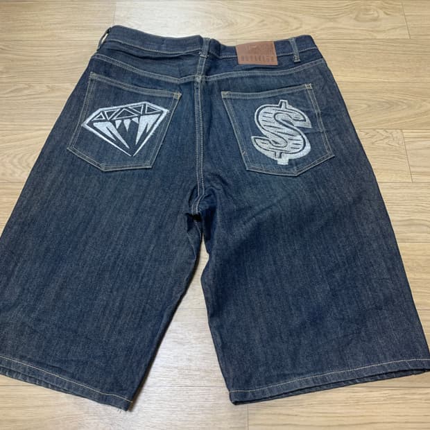 34)BBC diamond & dollar 데님 반바지