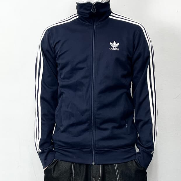 아디다스 네이비 삼선 유로파 트랙탑 져지자켓