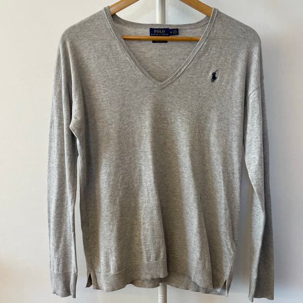 Polo Ralph Lauren 피마코튼 브이넥 니트 스웨터 
