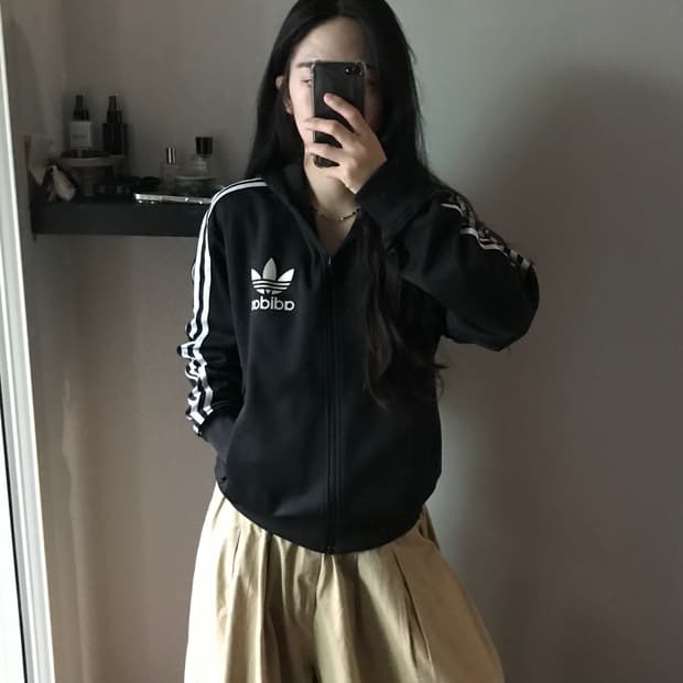 아디다스 올드스쿨 파이어버드 후드 트랙탑 져지