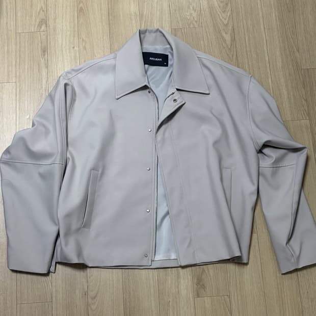 [ 아르반 ] 스냅 블루종_아이보리