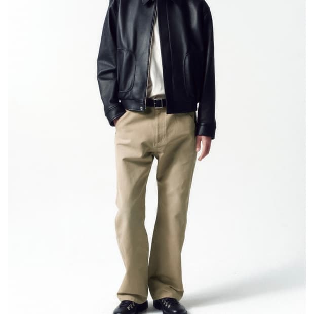 인사일런스 / 가죽 자켓 / 블랙 / L