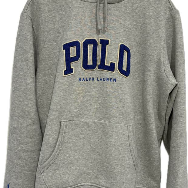 폴로 랄프로렌 아플리케 플리스 후드티 L