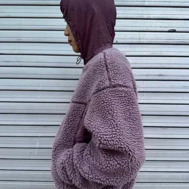 [M, 100-105] EE 누마레 후리스 플리스자켓 퍼플