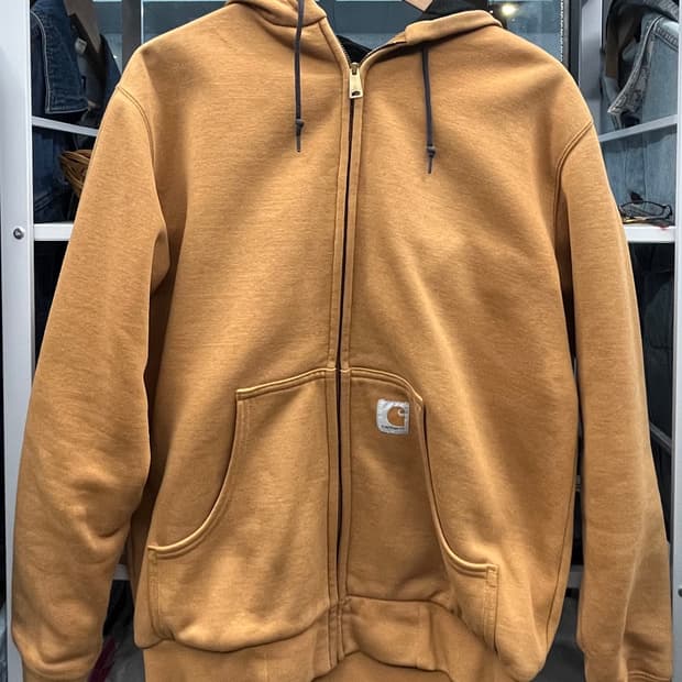 칼하트 브라운 써멀 후드집업