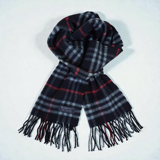 Burberry 버버리 100%캐시미어 체크 머플러 목도리