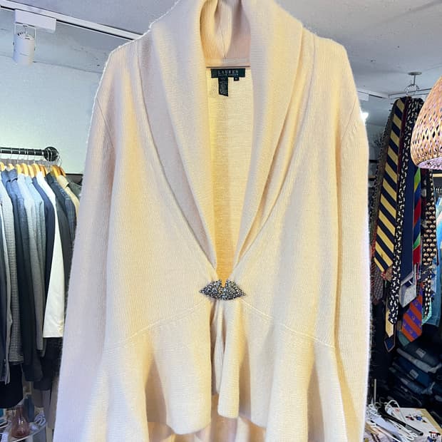 랄프로렌 울 앙고라 가디건