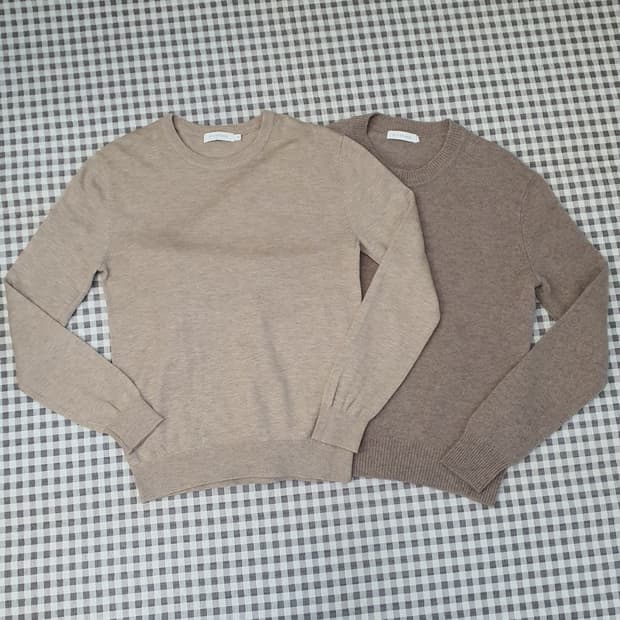 지오다노 울 캐시미어 니트 남자95 (2벌같이)