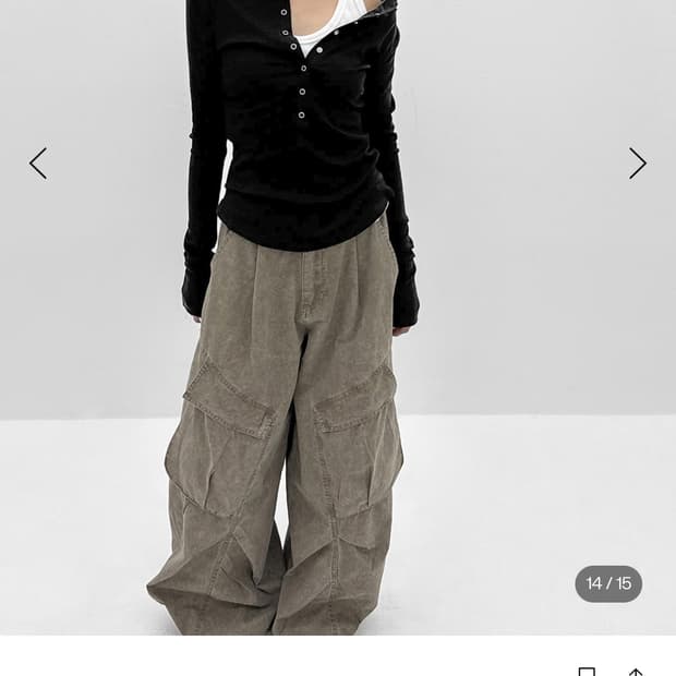 블랙업 누런 스냅버튼 라운딩 긴팔티 블랙