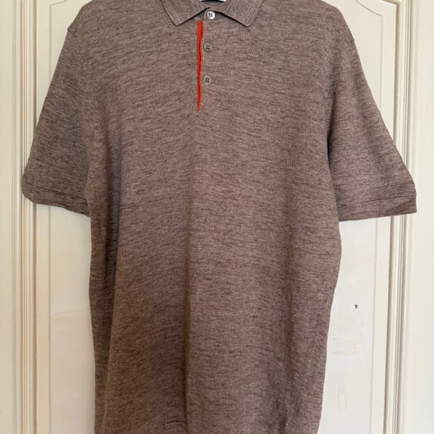 브루넬로 쿠치넬리 린넨 피케 셔츠