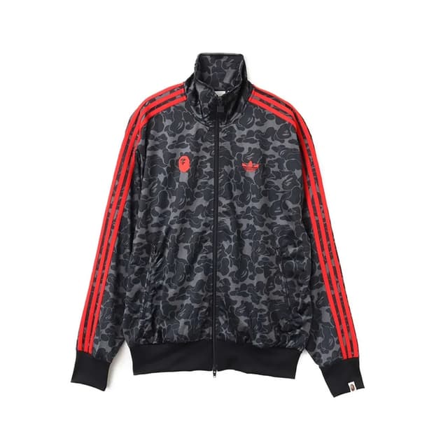 아디다스 베이프 파이어버드 트랙탑 져지 xs