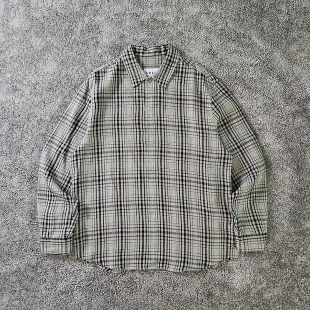 [무료배송] SOLID HOMME 체크 긴팔 셔츠
